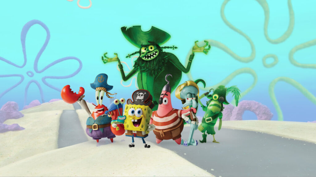 Bob Esponja: En busca de los pantalones cuadrados; tonterías del Fondo de Bikini