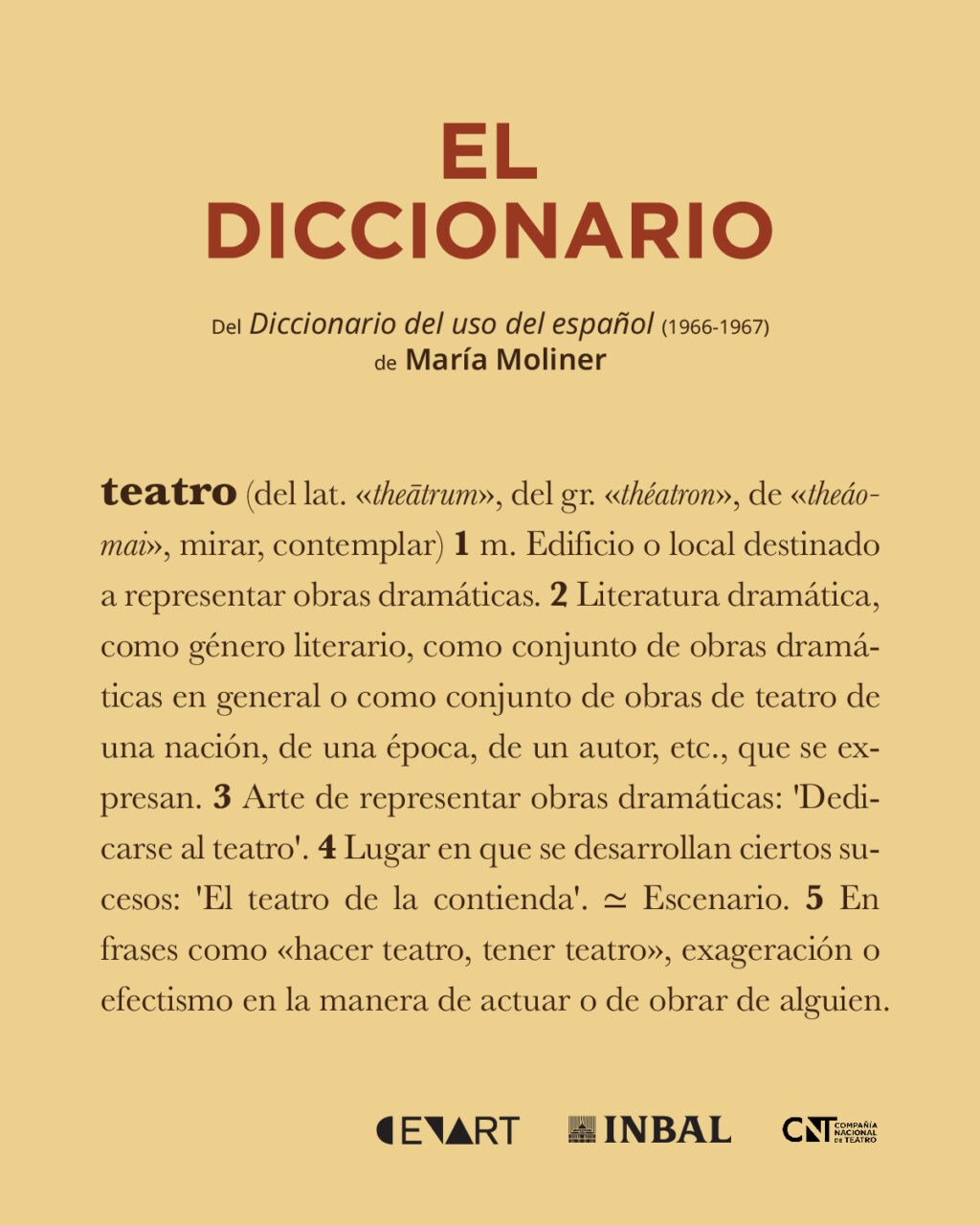 "El Diccionario" llega al Cenart; celebra 10 años de su estreno en México