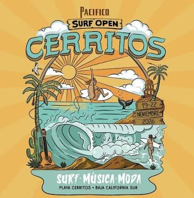El Surf Open 2026 se realizará en Playa Cerritos